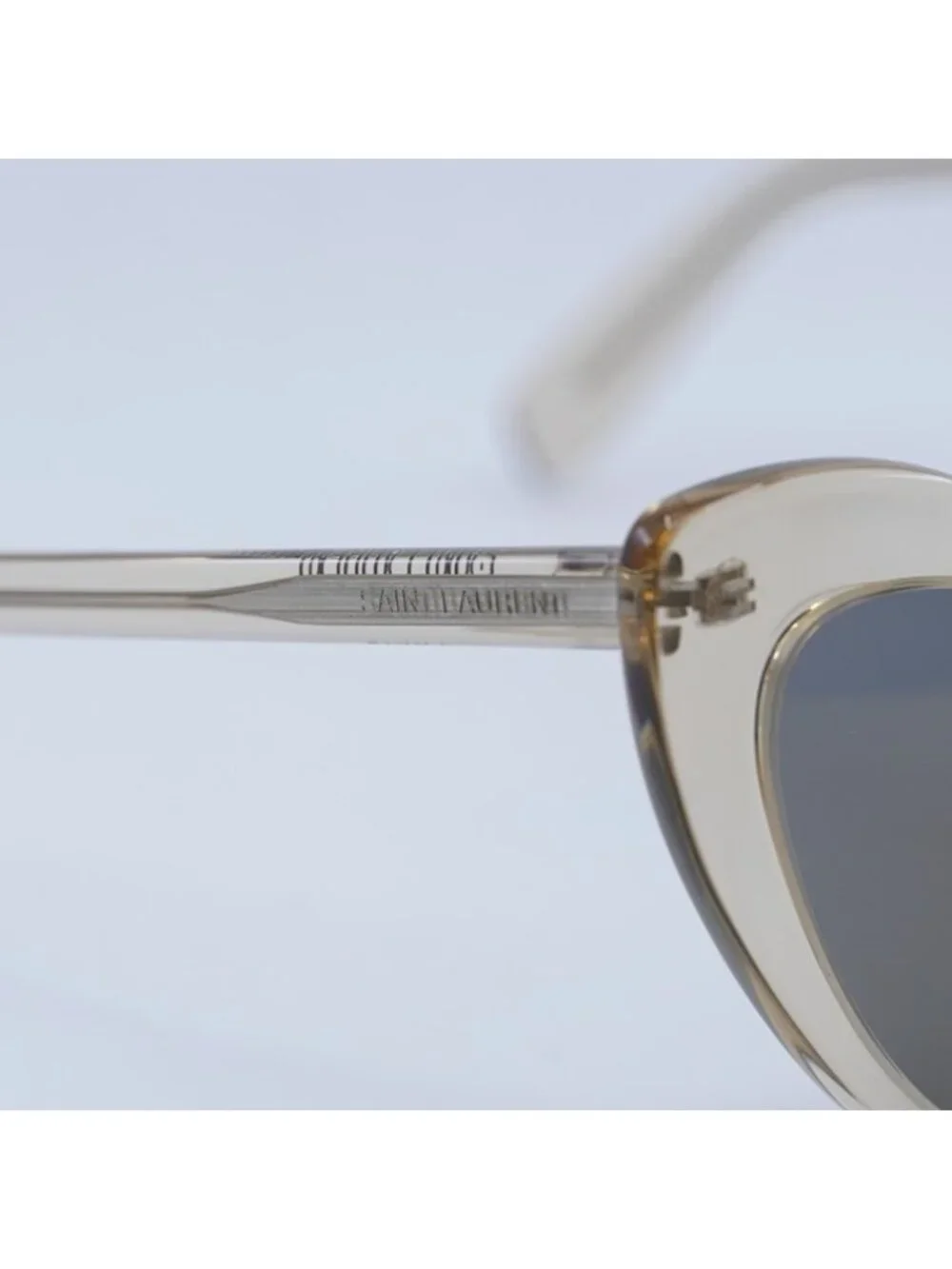 Saint Laurent SL181 LOU LOU 027 Sunglasses Transparent Nude Heart Frame